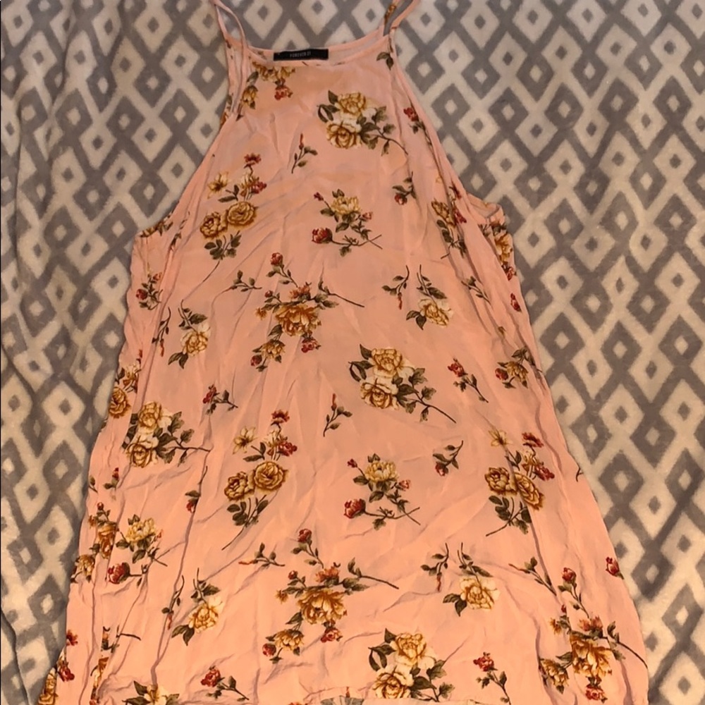 Pink Flowered flowy dress